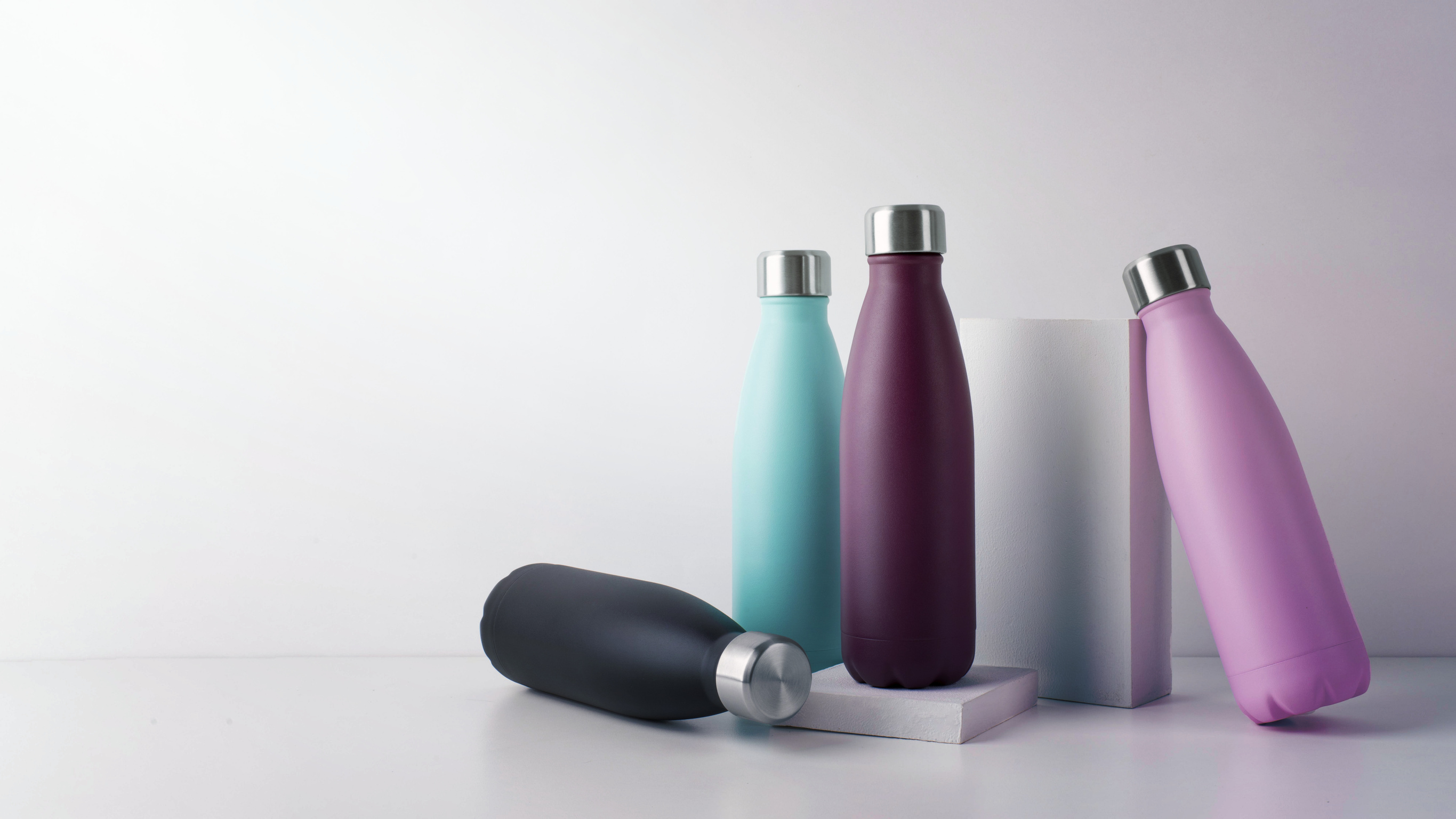 The Arrangement Different Colored Tumblers